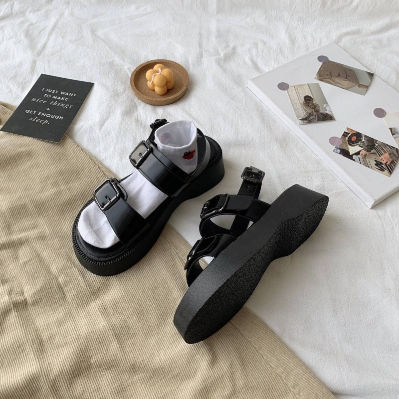 Xăng đan Đế Dày Khóa Kim Loại Thời Trang Mùa Hè Cho Nữ-AA0177