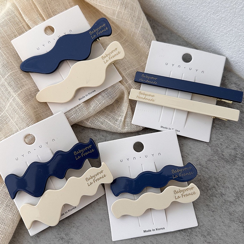 Kẹp Tóc Mỏ Vịt Acetate Phiên Bản Hàn Quốc Cho Nữ