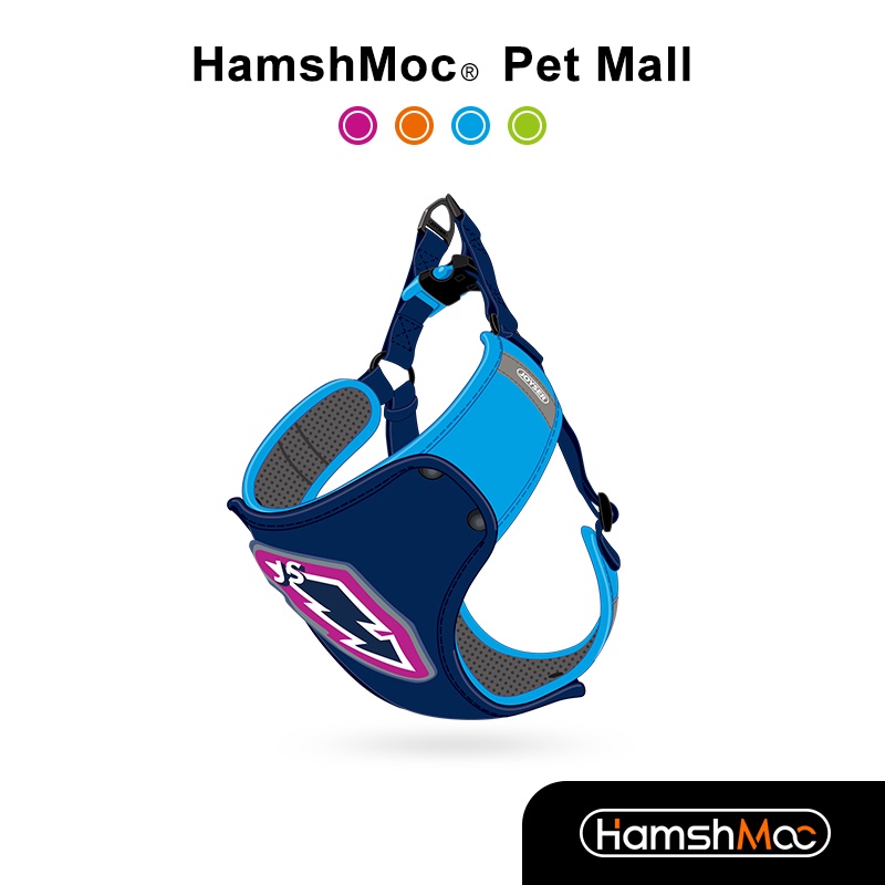 HamshMoc Dây Dắt Thú Cưng Đi Dạo Bằng Nilon Mềm Mại Thoáng Khí Thoải Mái Có Thể Điều Chỉnh Và Tháo Rời