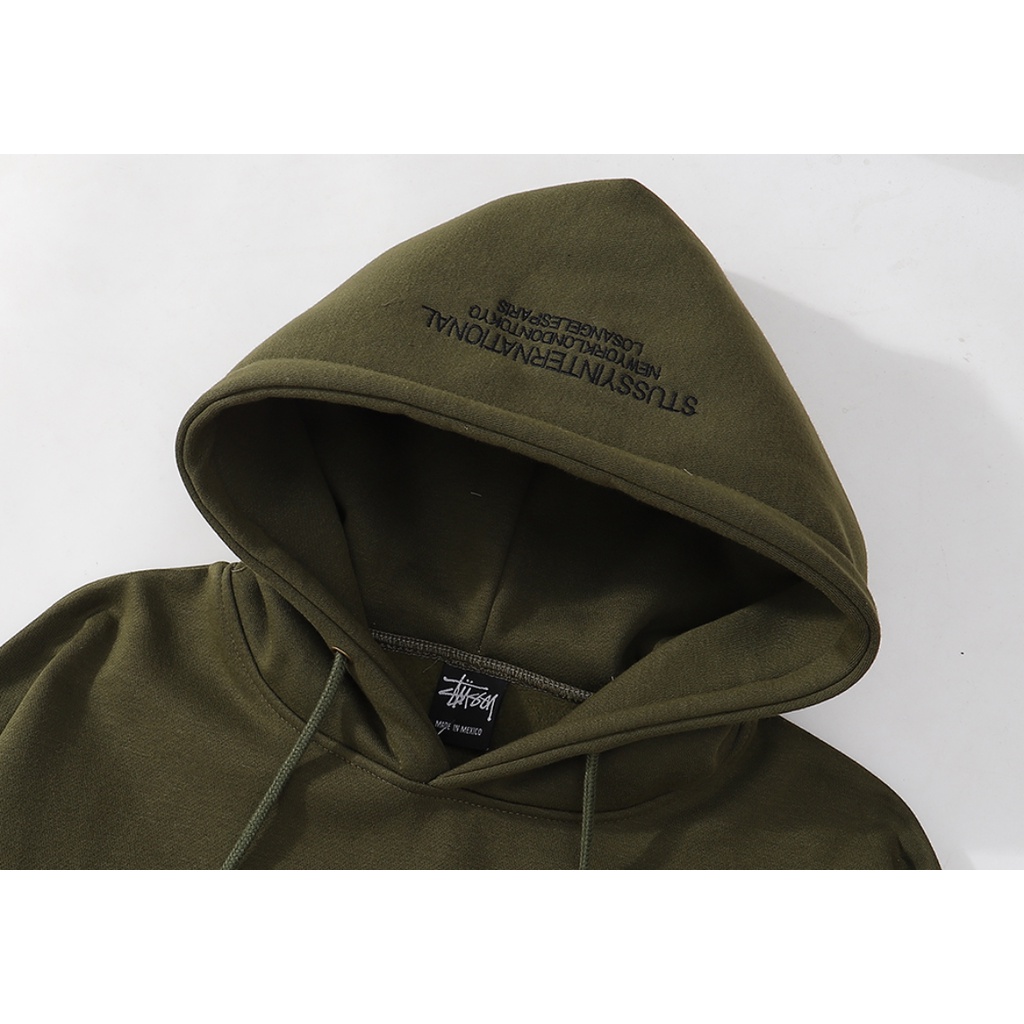 ❤❀  ❤ Áo Thun In Hình Stus-s Cá Tính Hợp Thời Trang-------Áo Hoodie Cotton Tay Dài Thêu Họa Tiết Độ Chính Xác Cao Thời Trang Đường Phố