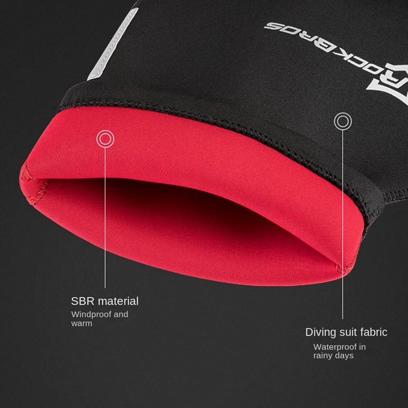 Rockbros Set 2 Bọc Tay Lái Xe Đạp Màu Đen Phản Quang Giữ Ấm