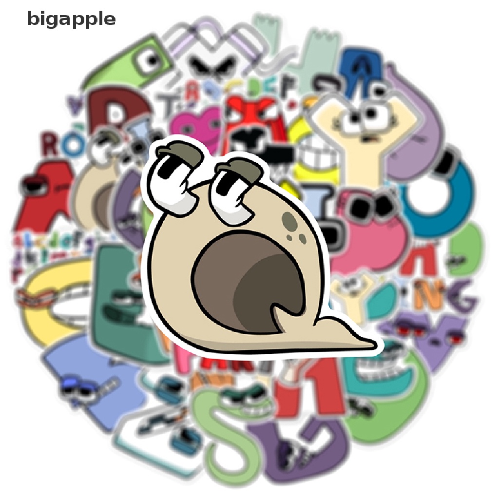 Set 50 Miếng Dán Hình Chữ Cái Alphabet Từ A-Z Dành Cho Bé Yêu Học Tiếng Anh Tiện Dụng