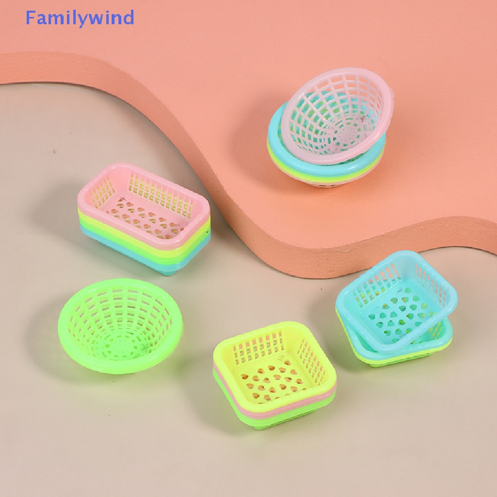 Set 5 Giỏ Đựng Rau Củ Quả 1: 12 Trang Trí Nhà Búp Bê