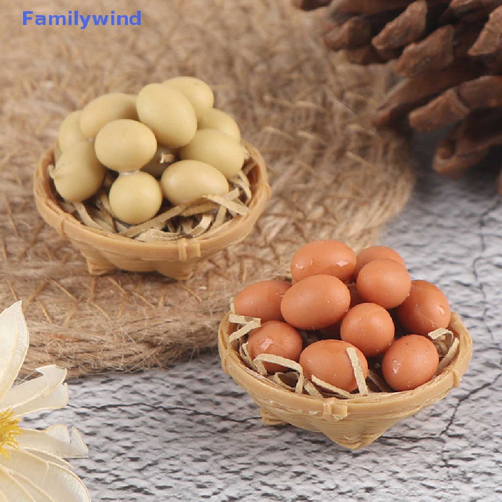 Rổ Đựng Trứng Trang Trí Nhà Búp Bê Tỉ Lệ 1: 12