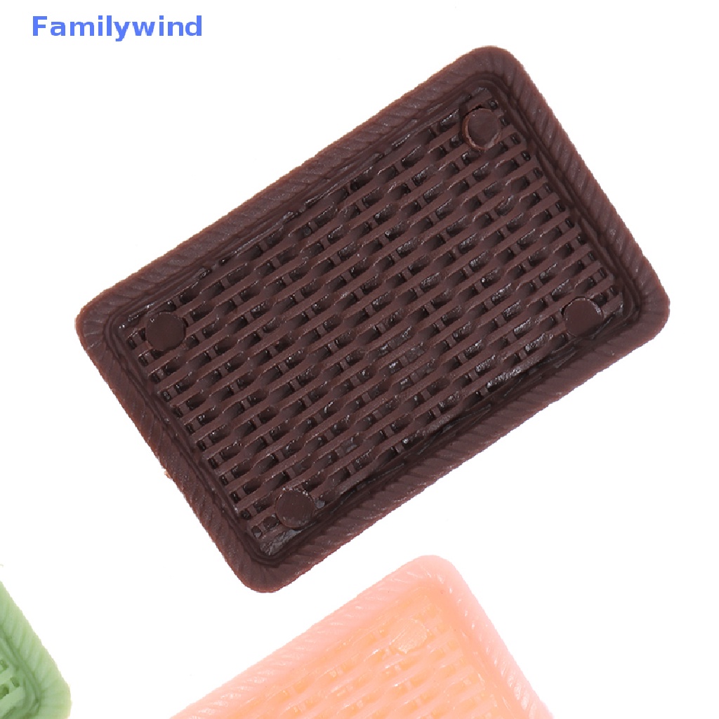 Set 6 Đĩa Mây mini Đồ Chơi Cho Nhà Búp Bê