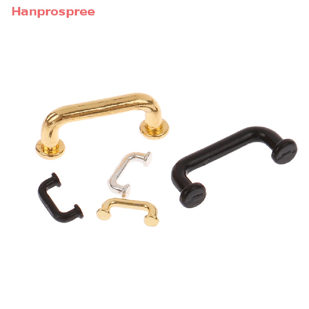 1 Bộ Tay Nắm Cửa / Tủ Chén / Tủ Nội Thất Trang Trí Nhà Búp Bê Tỉ Lệ 1: 12