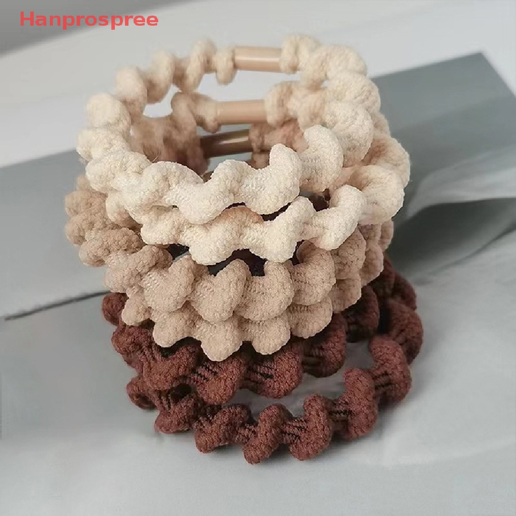 Bộ 10 Dây Buộc Tóc Cao Su Màu Cà Phê Đơn Giản Siêu Bền