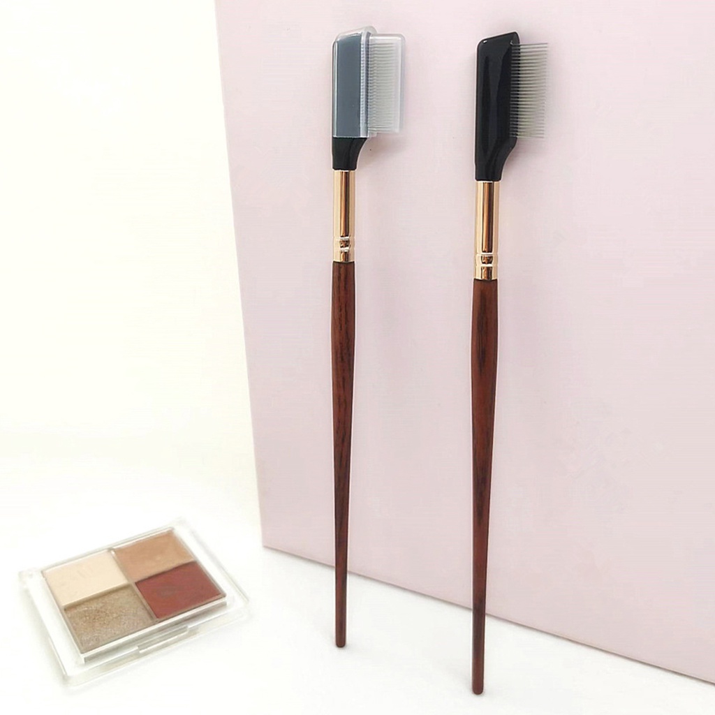 Lược Chải Lông Mi Bằng Thép Tay Cầm Gỗ Tự Nhiên Thân Thiện Với Môi Trường Không Biến Dạng Cho Nữ [beautymart]