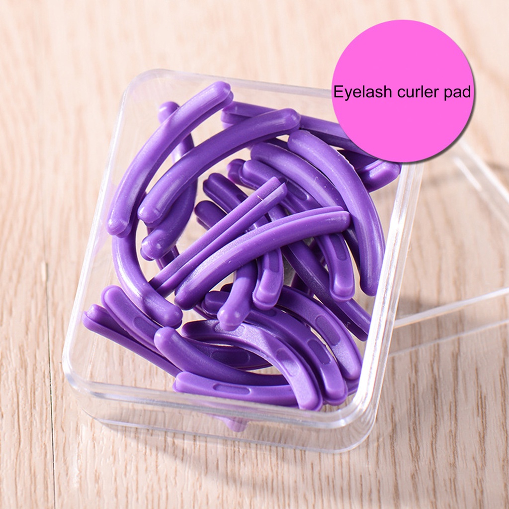 Hộp 30 Miếng Đệm Silicone Uốn Cong Lông Mi Độ Đàn Hồi Cao Thiết Kế Cong Kèm Hộp Đựng Dành Cho Bạn Nữ