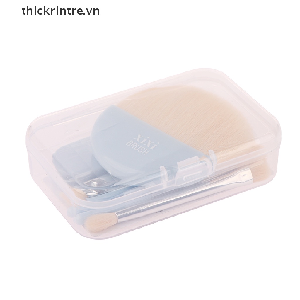 Set 6 Cọ Trang Điểm Mini Kèm Hộp Đựng Tiện Lợi