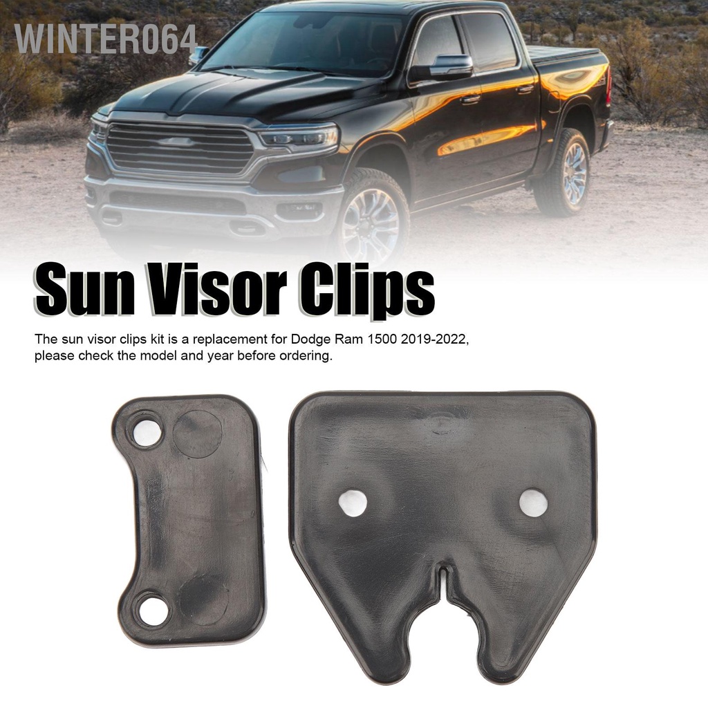 Winter064 Bộ kẹp tấm che nắng phía trước cường độ cao thay thế cho Dodge Ram 1500 2019‑2022