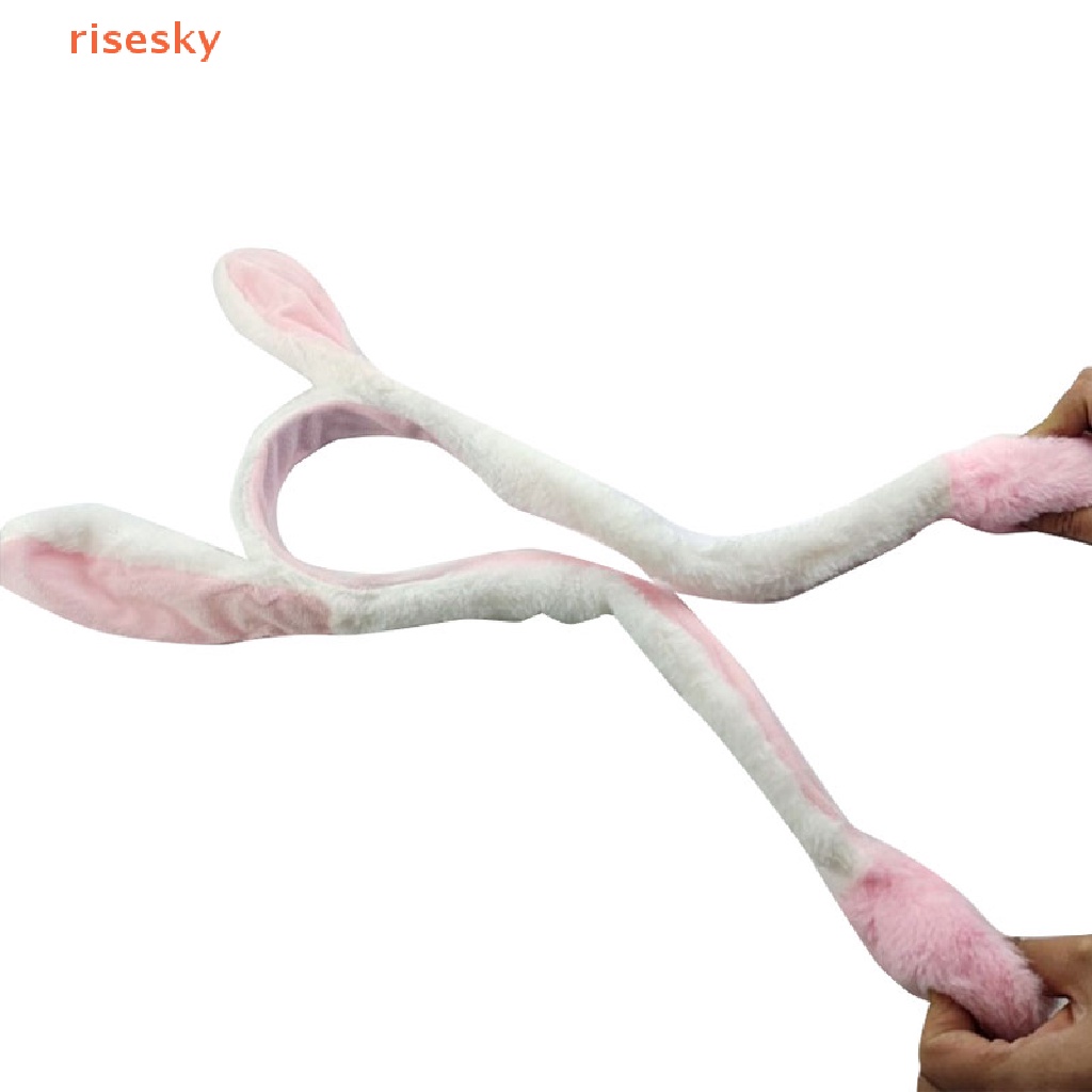 Băng Đô Tai Thỏ Nhồi Bông Ấm Áp Dễ Thương