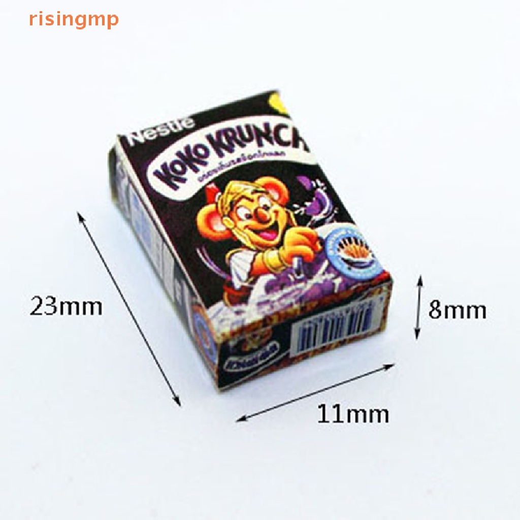 Mô Hình Hộp Sữa Thức Ăn Mini Tỉ Lệ 1: 12 Dùng Trang Trí Nhà Búp Bê