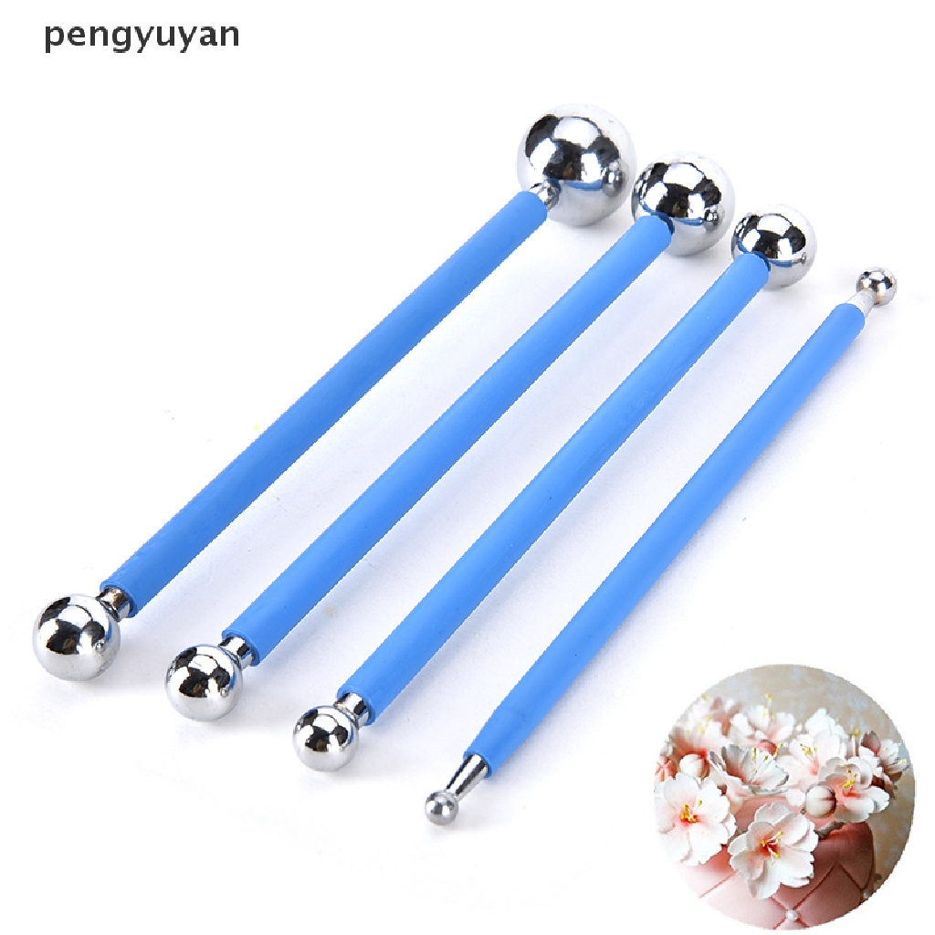 Set 4 Que Làm Bánh Tráng Miệng Bằng Thép Không Gỉ