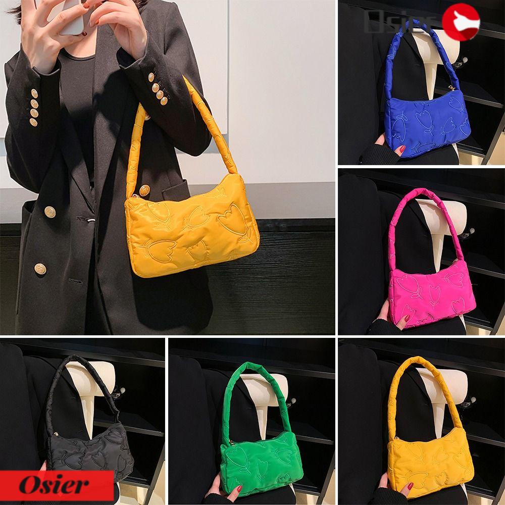 1 Túi Kẹp Nách Vải Cotton Gọn Nhẹ In Họa Tiết Hoa