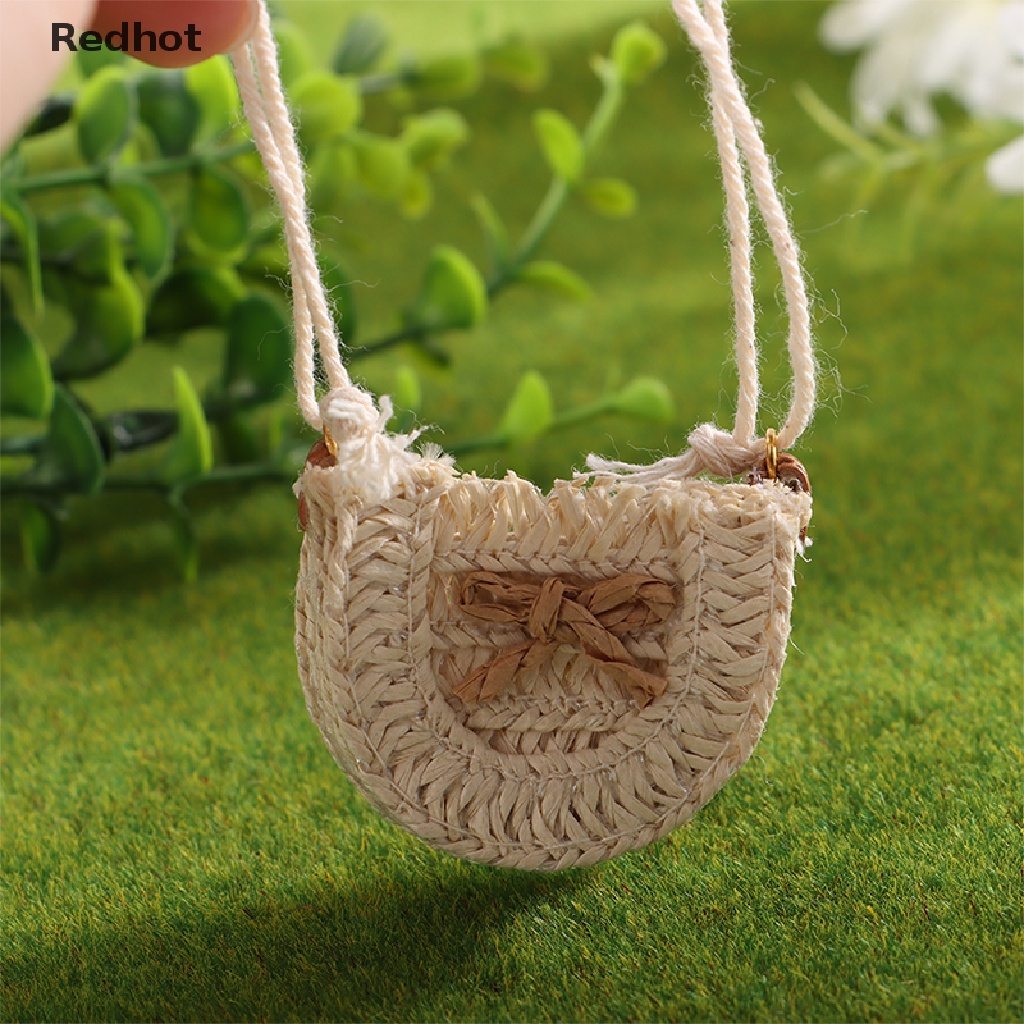 Túi Rơm Đeo Chéo Trang Trí Nhà Búp Bê Tỉ Lệ 1 / 12