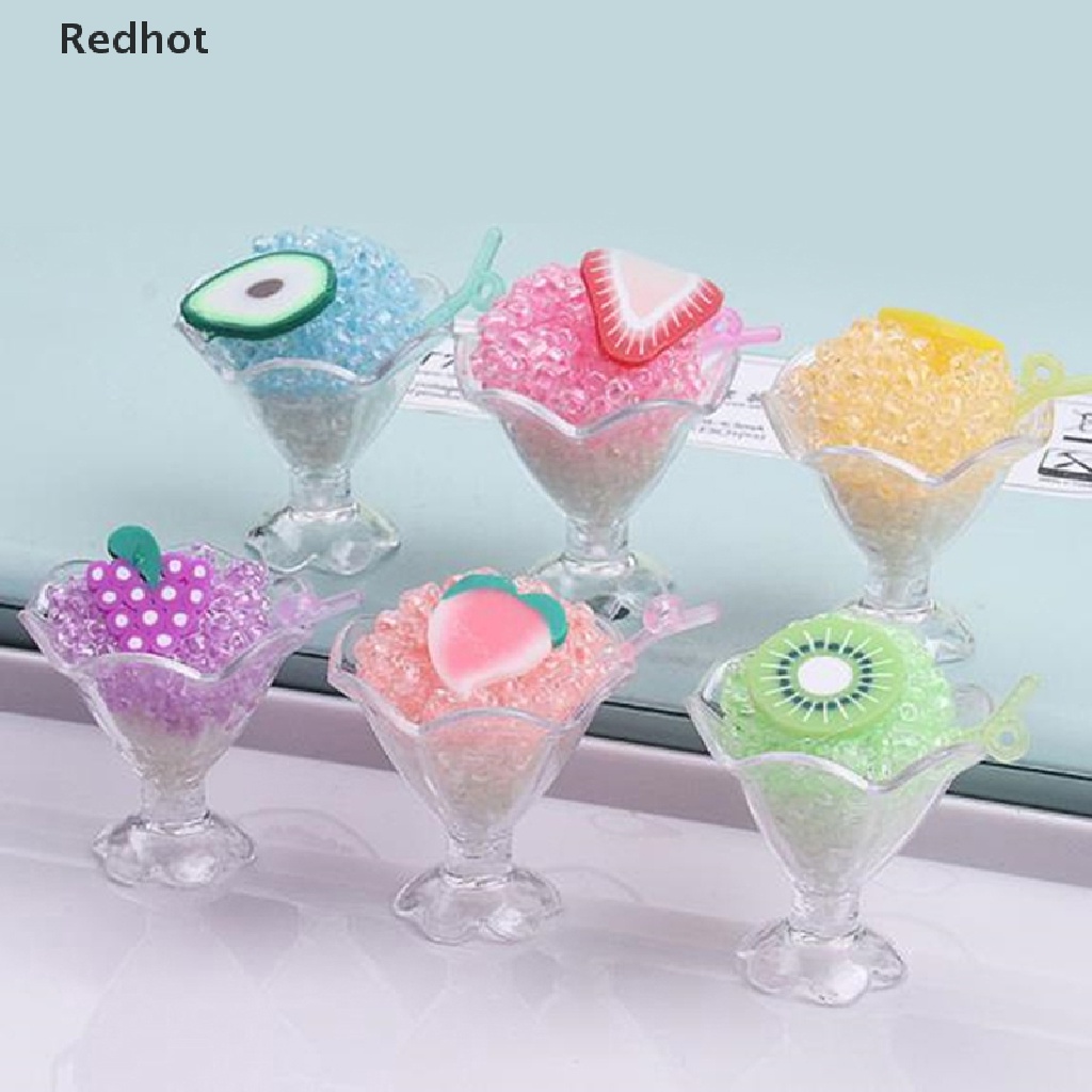 &lt; Redhot &gt; Móc Khóa Hai Màu Hình Trái Cây / Bông Hoa / Đồ Chơi Trang Sức DIY