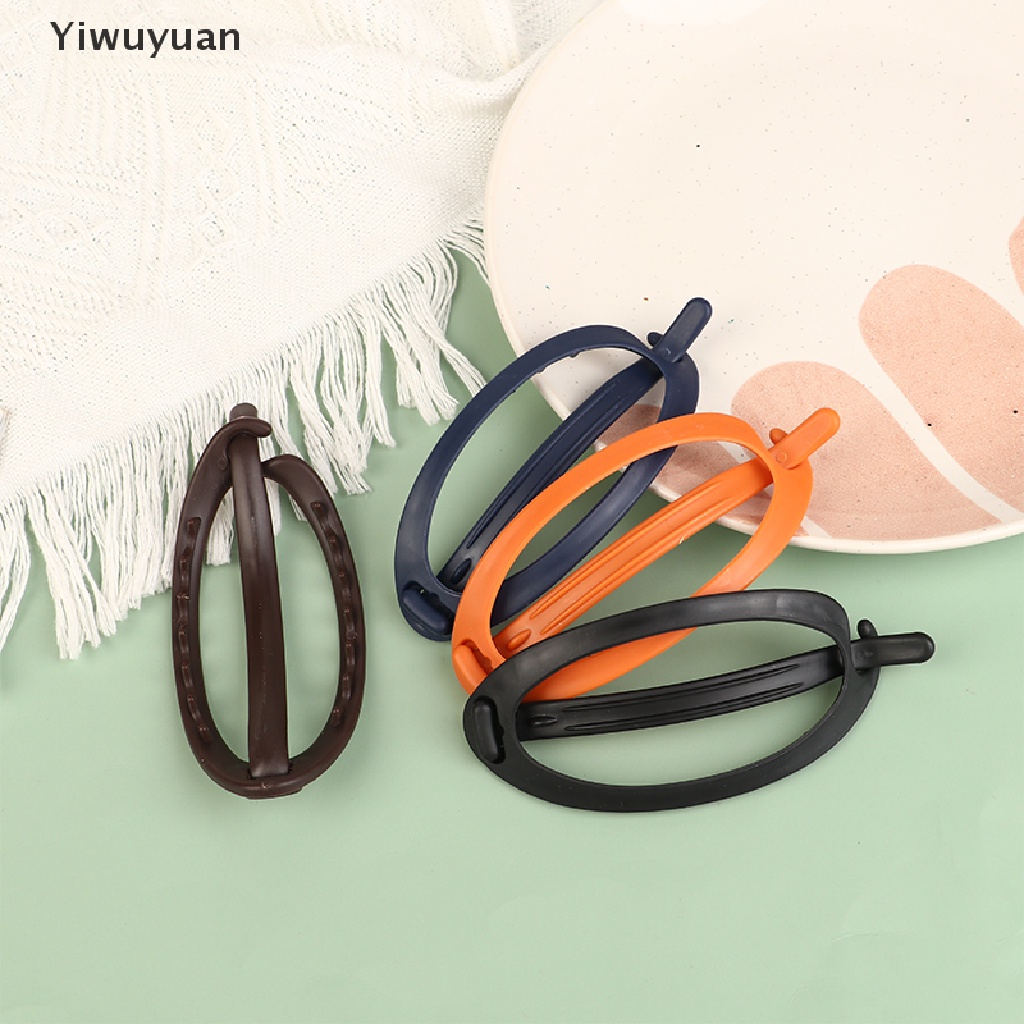 < Yiwuyuan > Kẹp Tóc Mỏ Vịt Bằng Nhựa Cỡ Lớn