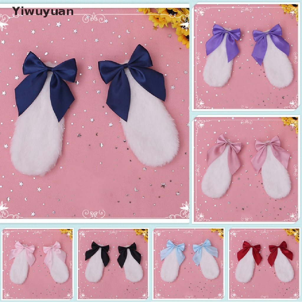 1 Cặp Kẹp Tóc Hình Tai Thỏ Hóa Trang