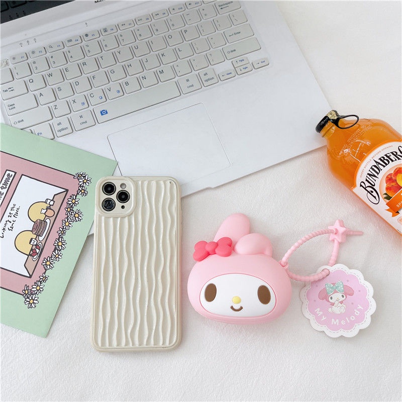 SANRIO Ví Silicon Mini Đựng Tiền Xu Tạo Hình Kuromi KT My Melody Cinnamoroll Dễ Thương Cho Bé