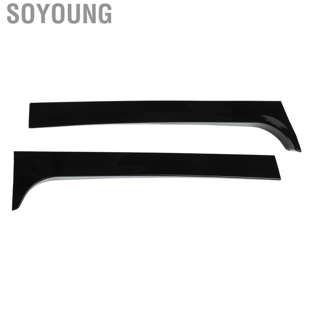 Soyoung Auto Window Side Spoiler Wing  Easy To Install Scratch Resistant Sporty Style Rear Durable for Car