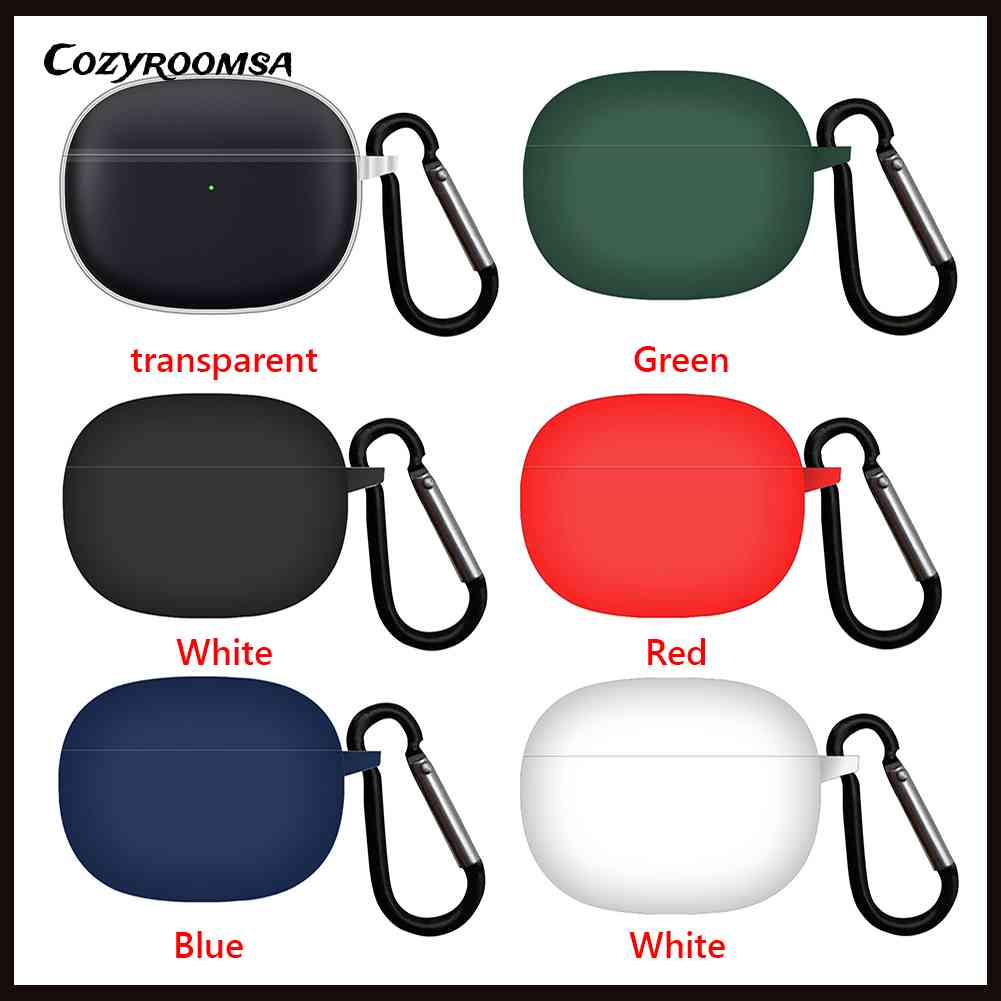 Vỏ Bảo Vệ Hộp Sạc Tai Nghe Xiaomi Buds 3 Chất Liệu Silicon Mềm Chống Sốc Kèm Móc