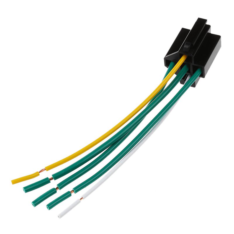 Rơ Le Thay Đổi Tự Động 12V 40A 5-Pin Kèm Giá Đỡ Ổ Cắm