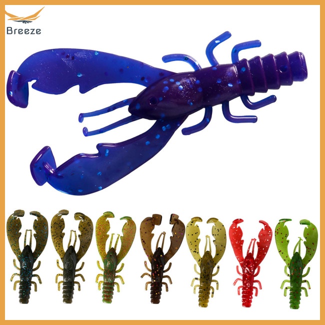 Set 10 Mồi Giả Nhử Cá 7cm Bằng Nhựa Pvc Chất Lượng Cao Gắn Kèm Móc Câu Tiện Dụng