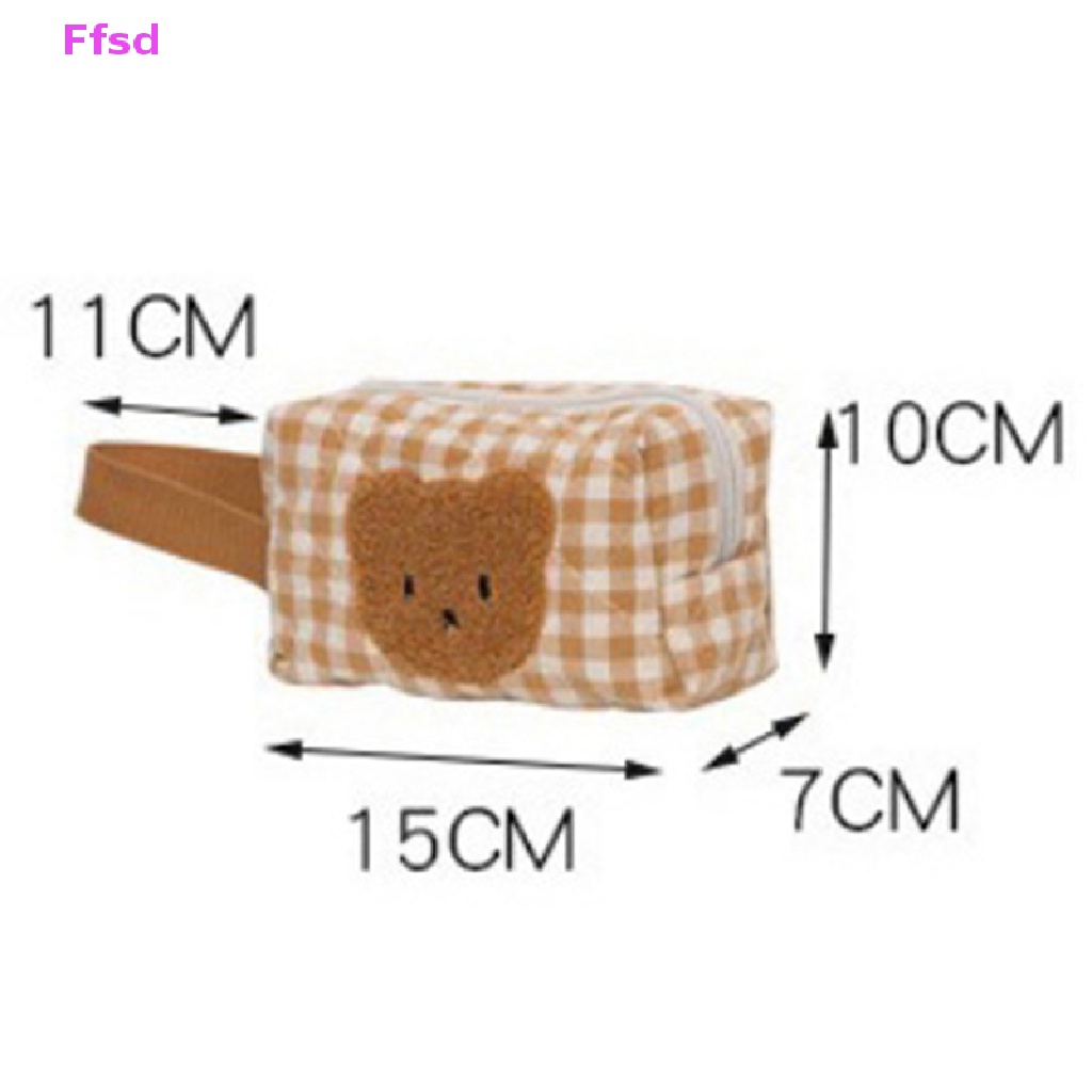 {Ffsd} Túi Đựng Đồ Trang Điểm Sức Chứa Lớn Hình Gấu Dễ Thương Cho Nữ * Bán Chạy