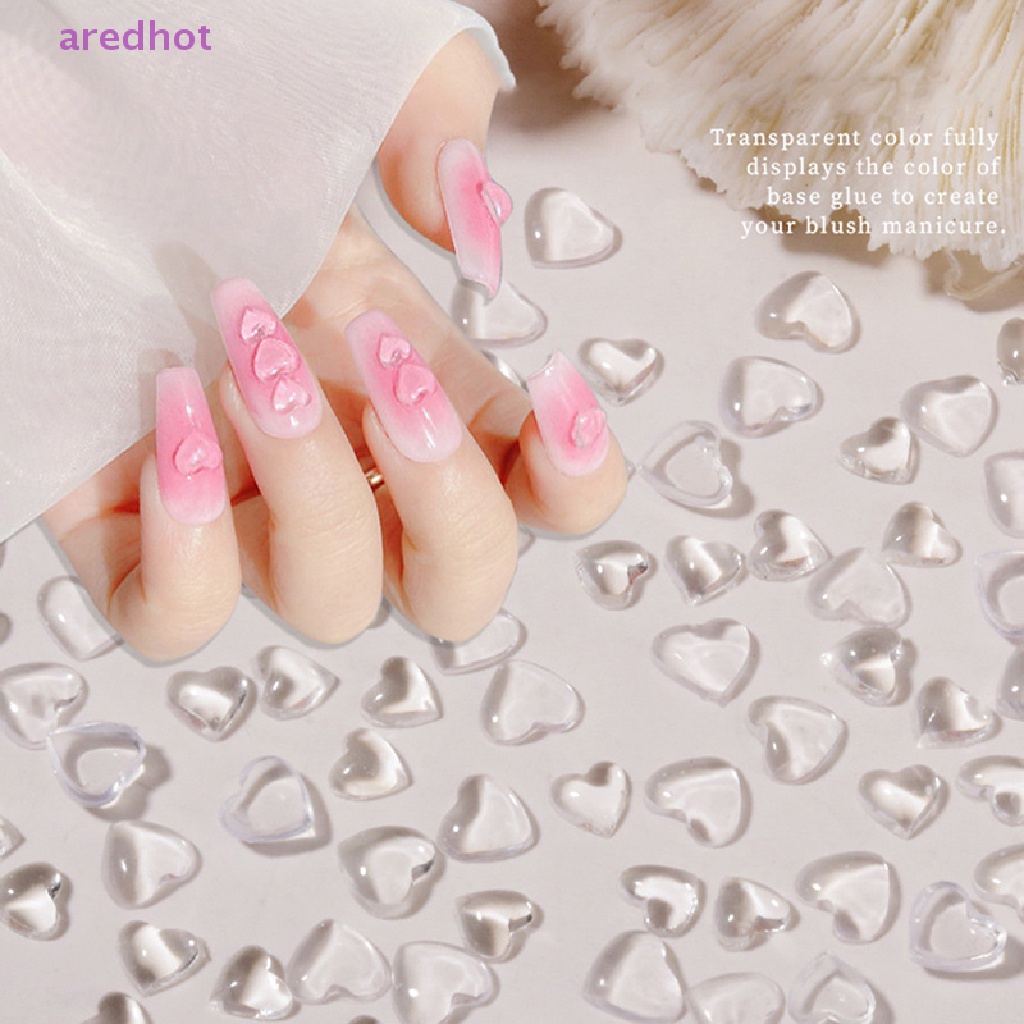 Set 100 Hạt Nhựa 3D Đính Móng Nghệ Thuật DIY Mới