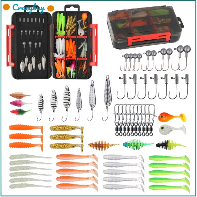 Cr Set 75 / 35 Mồi Giả Nhử Cá Bằng Nhựa Mềm