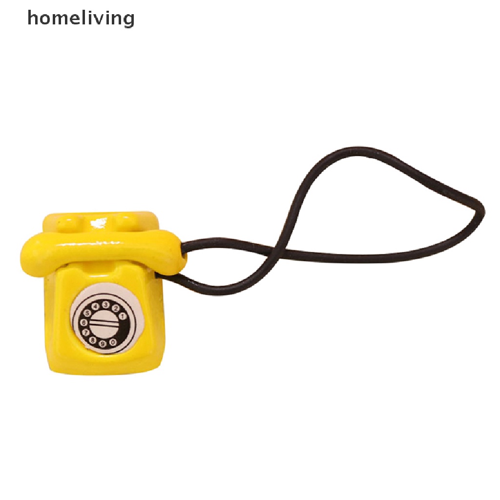 Điện Thoại Bàn Đồ Chơi Mini Phong Cách Cổ Điển Trang Trí Nội Thất Cho Nhà Búp Bê