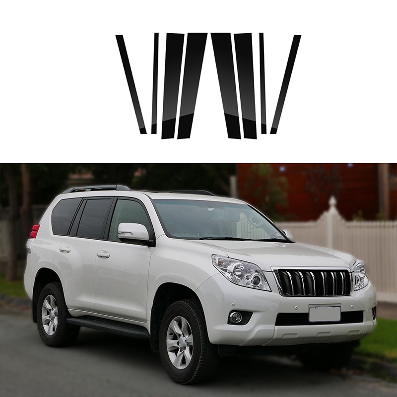 Set 8 Phụ Kiện Trang Trí Cửa Xe Ô Tô Toyota Land Cruiser Prado J150 2010-2023