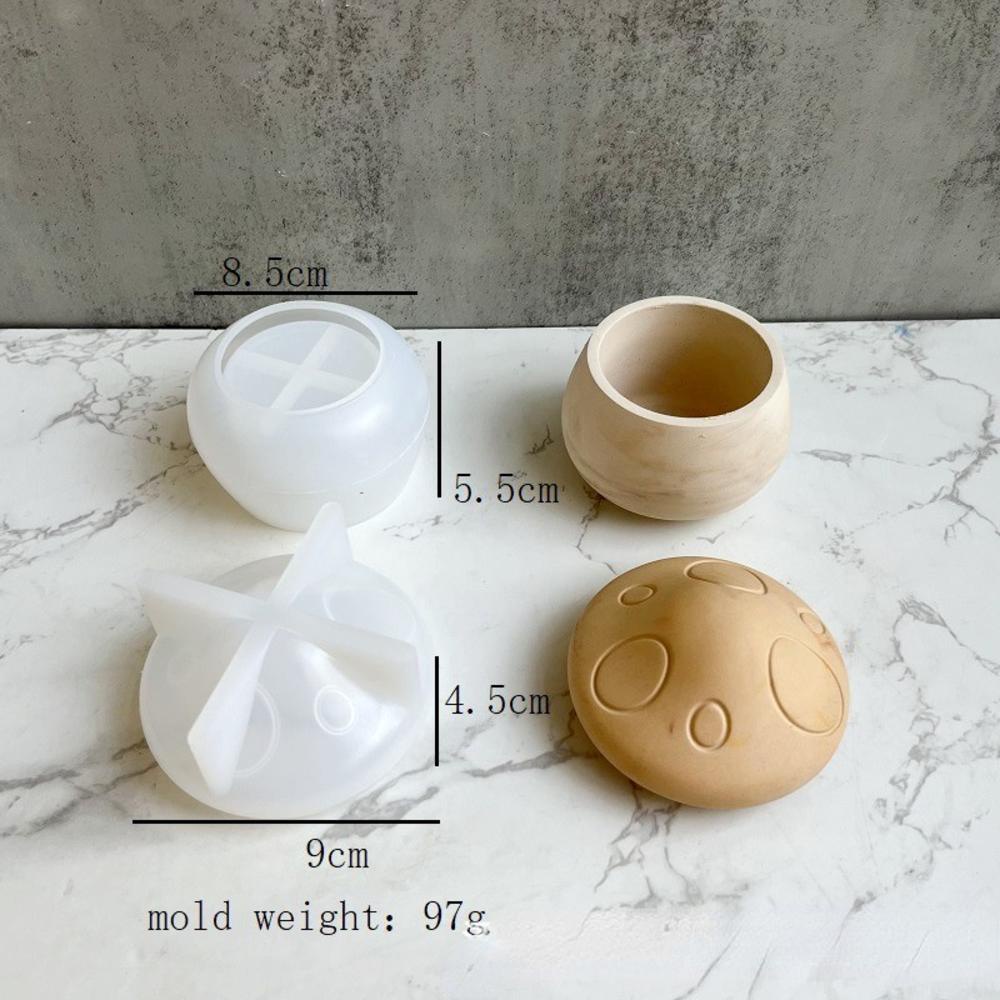 Khuôn Silicone Làm Hộp Nến Hình Nấm DIY