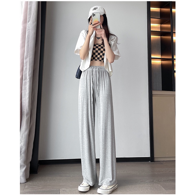 Quần ống rộng SUXI lưng cao chống nắng thời trang mùa hè cho nữ