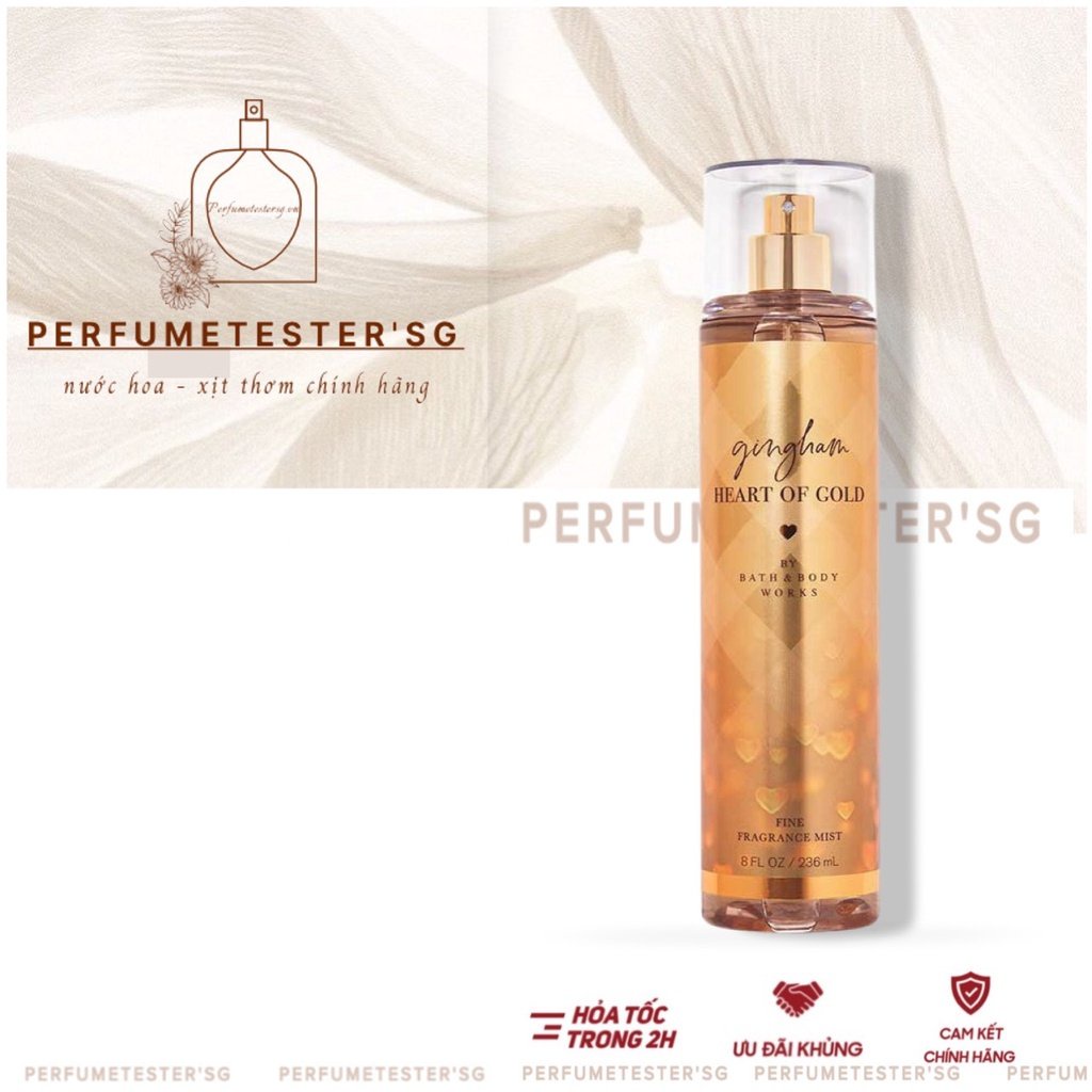 Xịt thơm  Bath & Body Works mùi Gingham Heart Of Gold -𝒑𝒆𝒓𝒇𝒖𝒎𝒆𝒕𝒆𝒔𝒕𝒆𝒓