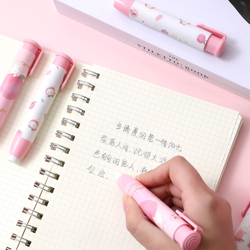 Cục Tẩy Hình Trái Đào Hoạt Hình Đáng Yêu