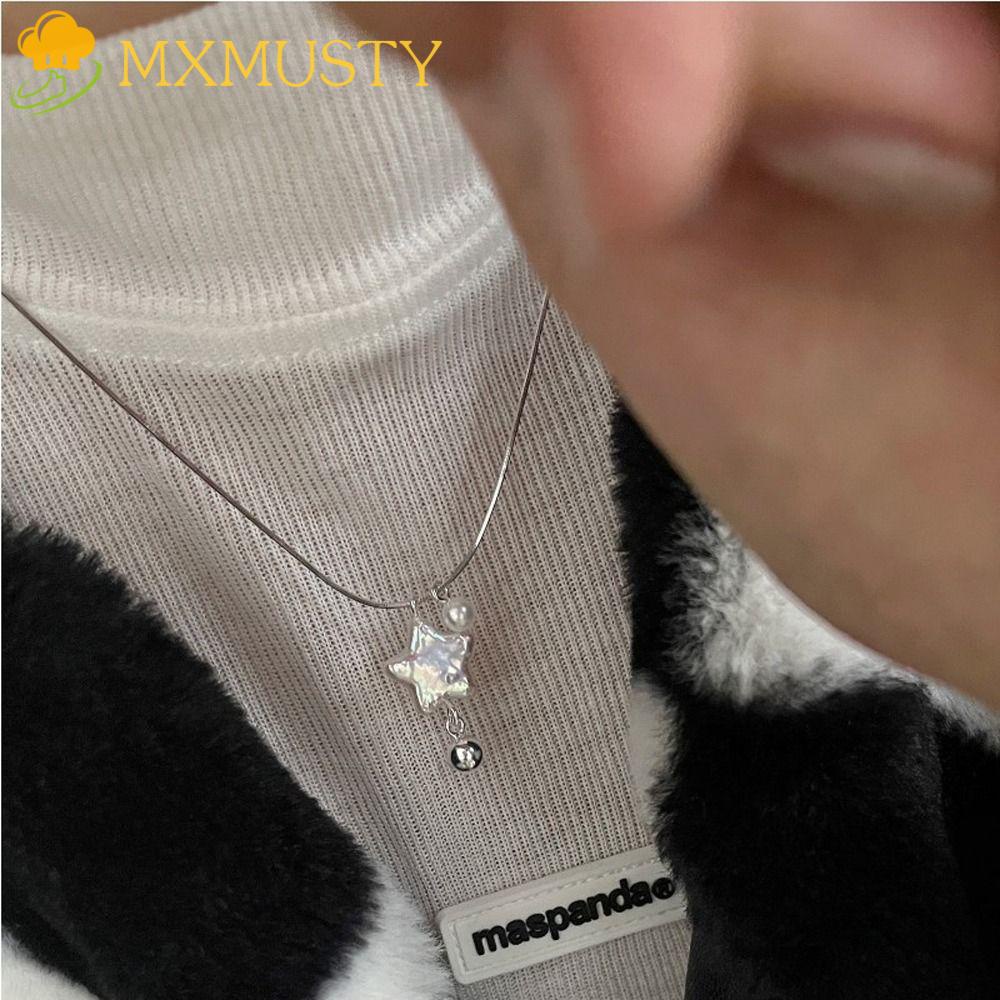 Vòng Cổ Choker Bằng Thép Titan Mặt Hình Ngôi Sao Năm Cánh Đơn Giản Thời Trang Dành Cho Nữ Y2k MXMUSTY