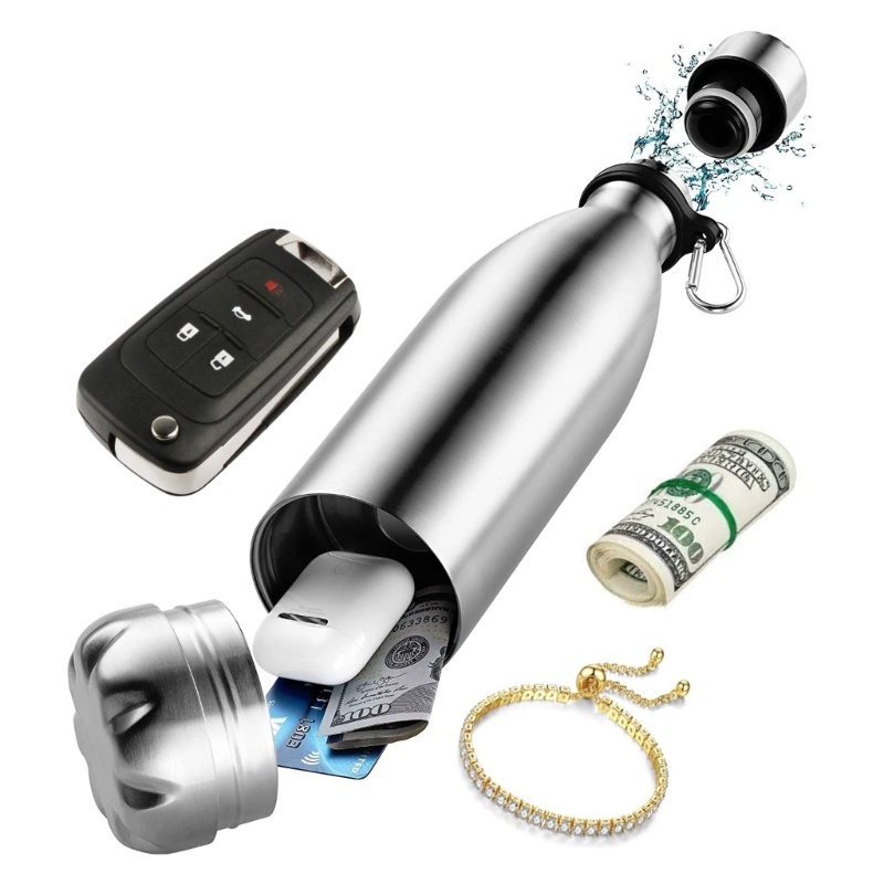 Aoto Bình Nước Giữ Nhiệt Chân Không Bằng Thép Không Gỉ Có Thể Ẩn Dưới Đáy