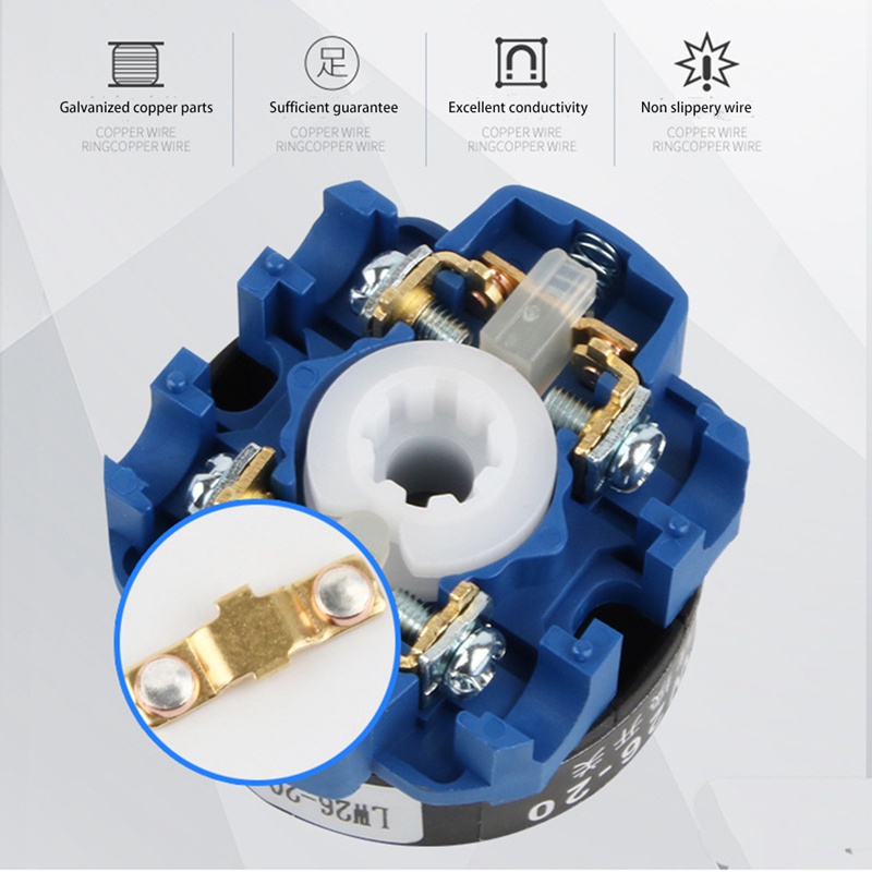 Công Tắc Ngắt Kết Nối 4 Cực LW26GS CA10 48X48mm 20A