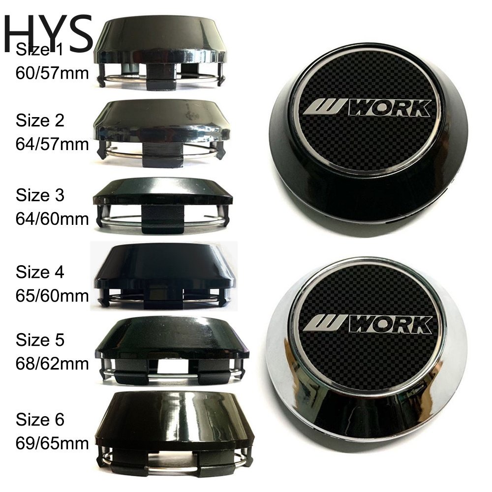 Bộ 4 Nắp Đậy Trục Bánh Xe Hơi HYS 60 / 64 / 65 / 68 / 69MM Chất Lượng Cao
