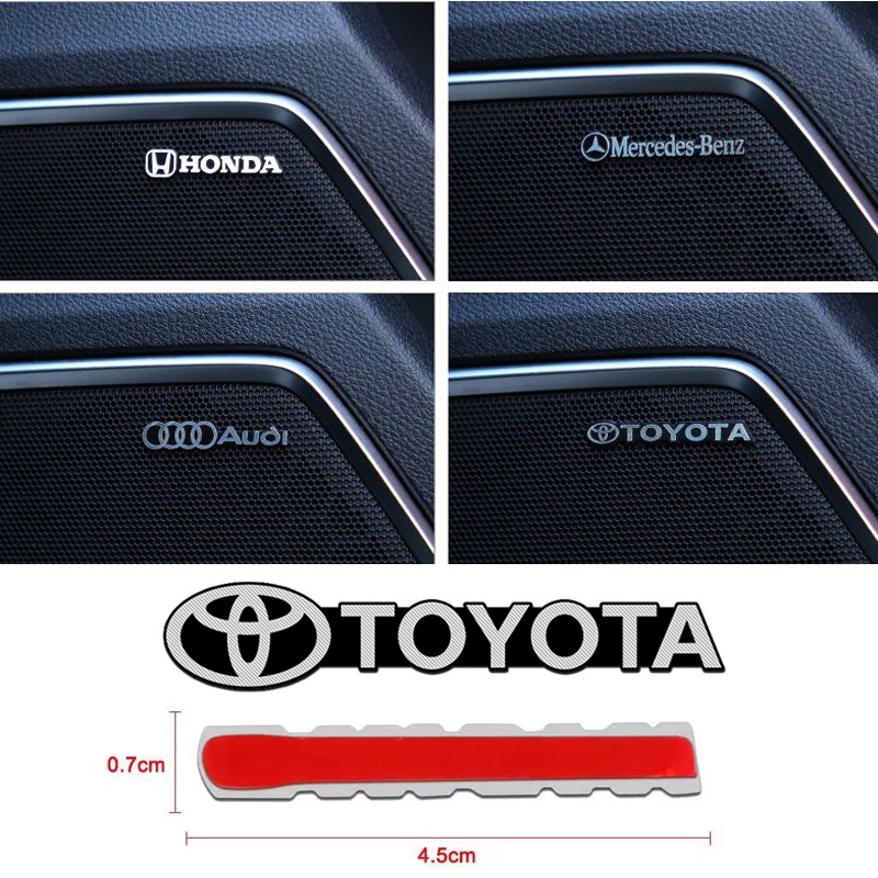 1 Nhãn Dán 3D Bằng Kim Loại Trang Trí Xe Hơi