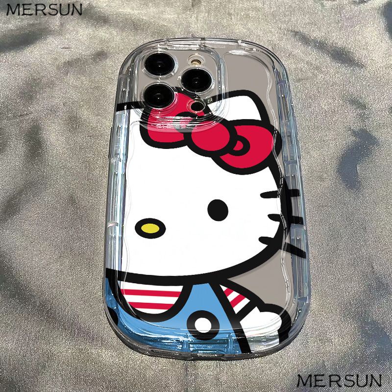 ✅Ốp Điện Thoại Mềm Trong Suốt Chống Sốc In Hình Hello Kitty Cho Iphone xs 11 8p Xr 13Promax 14 EWSV 712