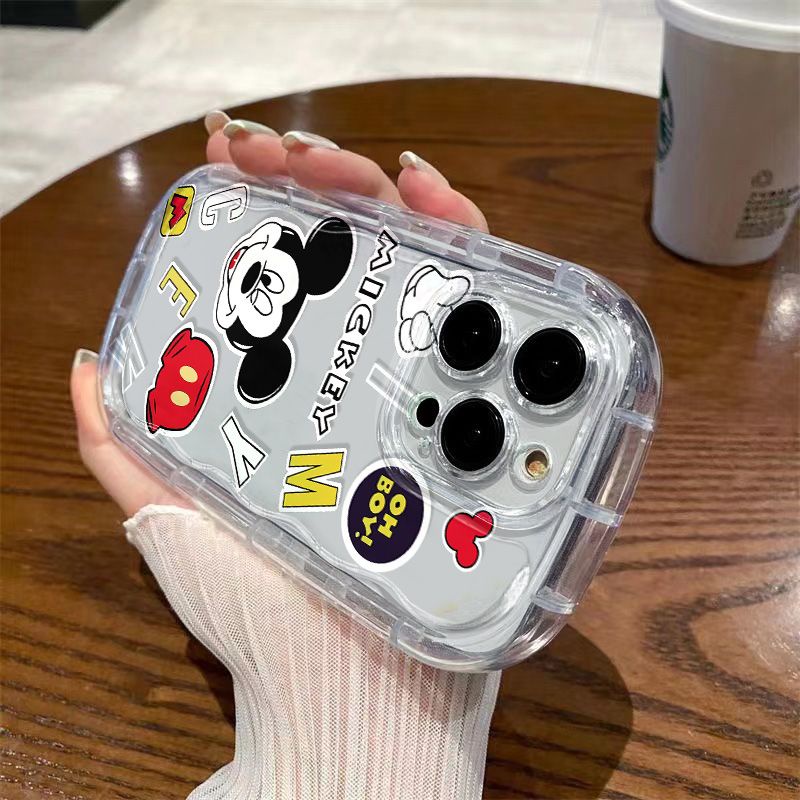 ✅Ốp Điện Thoại Mềm Trong Suốt Chống Sốc In Hình Mickey Cho Iphone 7iphone14 / 8p11xs / xr promax12 / 13