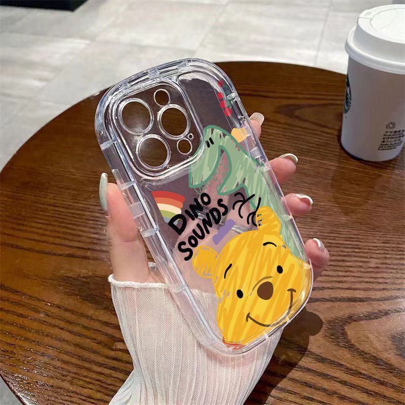 ✅Ốp Điện Thoại Mềm Trong Suốt Chống Sốc Hình Winnie the Pooh Cho Iphone 1113iphone14xs128p promaxxr / Apple Dinosaur 7 Winnie the Pooh ZVK7