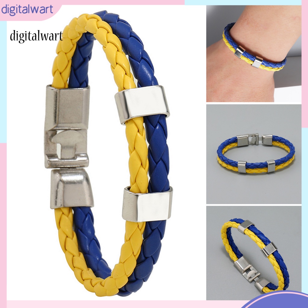 Kỹ Thuật Số| Vòng Tay Bện Dây Giả Da Gọn Nhẹ Chống Mòn Thời Trang Cho Nam