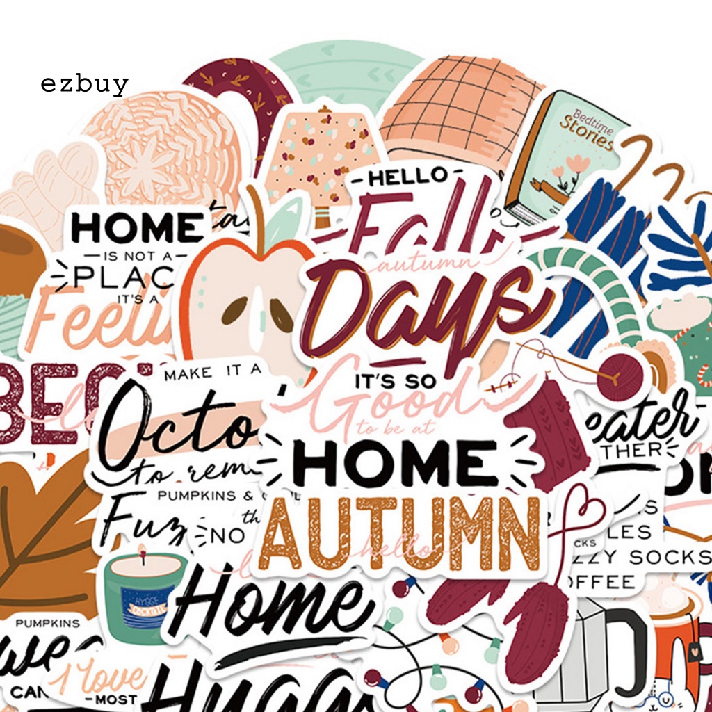 Bộ 50 Miếng Dán Họa Tiết Hoạt Hình Graffiti Độc Đáo Trang Trí Điện Thoại / Máy Tính Bảng / Notebook DIY