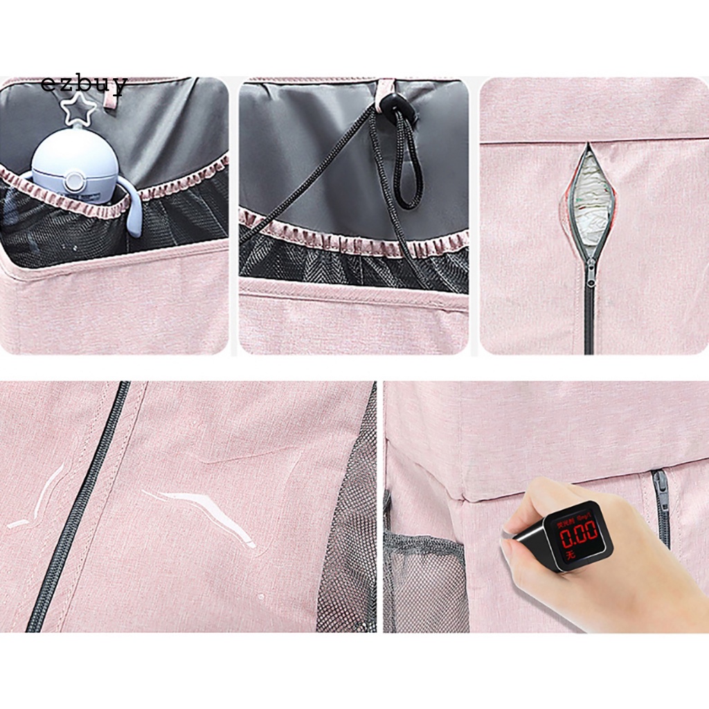 Túi Đựng Đồ Dùng Treo Cạnh Giường Em Bé Chống Thấm Nước Sức Chứa Lớn Tiện Dụng