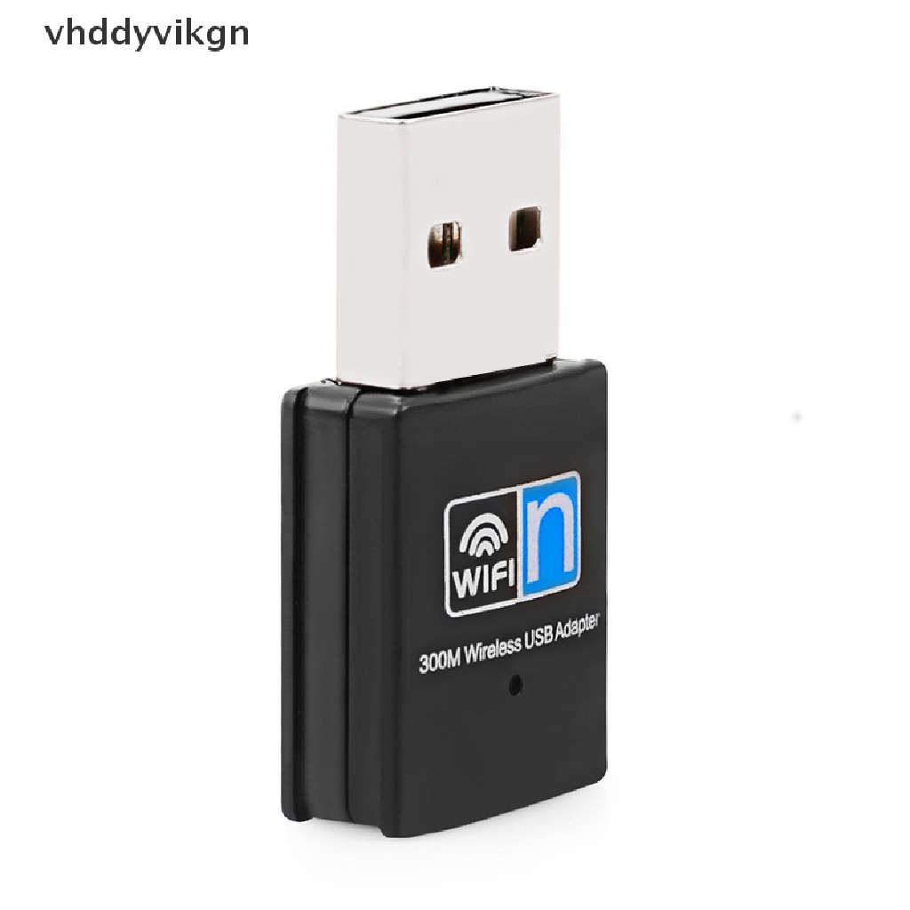 Usb Thu Sóng Wifi VHDD 300Mbps Cho Máy Tính Để Bàn Laptop Windows 10 / 8 / 7