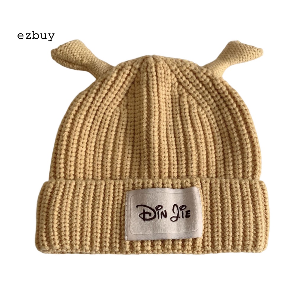 [EY] Mũ Beanie Đan Sợi Nhiều Màu Sắc Ấm Áp Tối Giản Thoáng Khí Ấm Áp Hợp Thời Trang Dành Cho Trẻ Sơ Sinh Đi Ra Ngoài